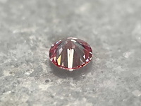 Roze diamant - 0.22 carat briljant geslepen diamant - afbeelding 2 van  4