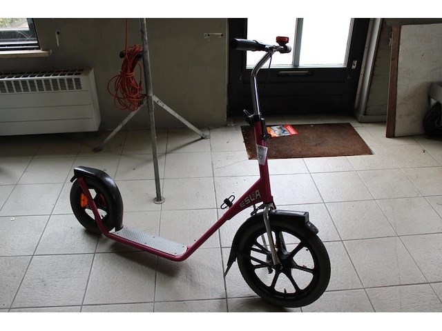 Roze step esla met handrem. - afbeelding 3 van  3