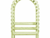 Rozenboog met bank - afbeelding 2 van  6