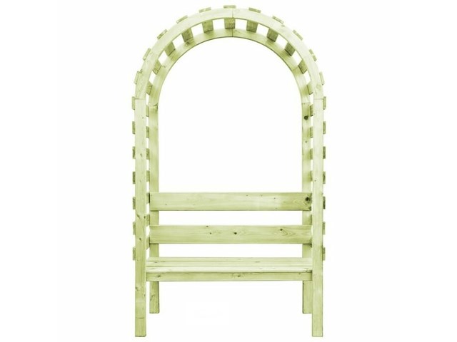 Rozenboog met bank - afbeelding 2 van  5