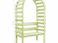 Rozenboog met bank - afbeelding 6 van  6