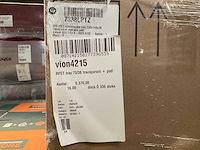 Rpet trays 73/38 transparant + pad (5376x) - afbeelding 1 van  2