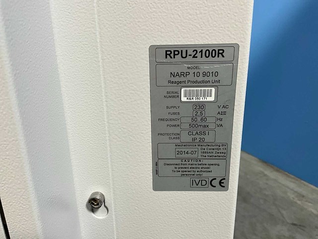 Rpu-2100r geautomatiseerde reagentia-voorbereidingsunit - afbeelding 6 van  6