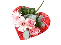 Rs heart shape d.20cm red (3985x) - afbeelding 1 van  1
