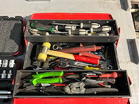 Rs pro socket set & facom toolbox met diverse handgereedschappen - afbeelding 3 van  5