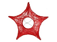 Rs star sisal ø25cm red (7250x) - afbeelding 1 van  1