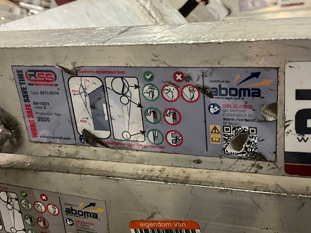 Rss staander schuindak dakrandbeveiliging (21x) - afbeelding 5 van  16