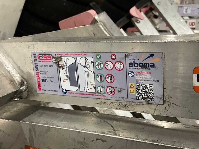 Rss staander schuindak dakrandbeveiliging (7x) - afbeelding 6 van  7