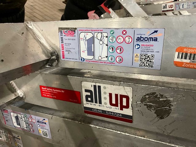 Rss staander schuindak dakrandbeveiliging (7x) - afbeelding 6 van  7