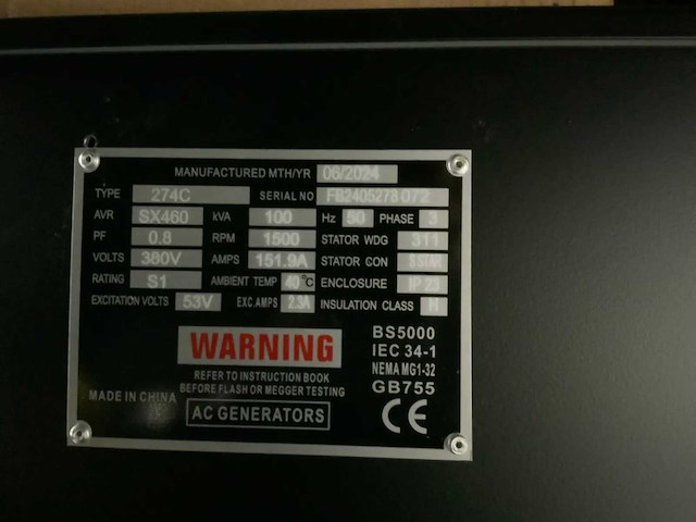 Rte - 100kva - noodstroomaggregaat / generator diesel 2026 - afbeelding 12 van  15