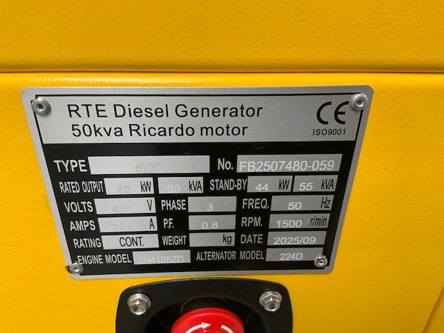 Rte - 2025 - 6739 - 50 kva noodstroomaggregaat 400v - afbeelding 20 van  27