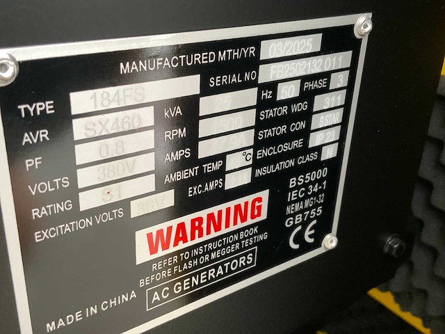 Rte - 2025 - 7423 - 25 kva noodstroomaggregaat 400v - afbeelding 4 van  19