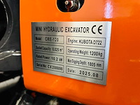 Rte - 2025 - cre120 - minigraafmachine kubota euro 5 - afbeelding 5 van  16