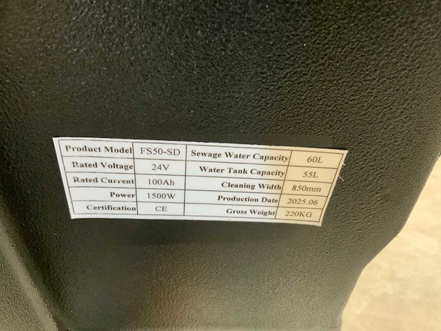 Rte - 2025 - fs50-sd - vloerschrobzuigmachine zelfrijdend - afbeelding 4 van  13