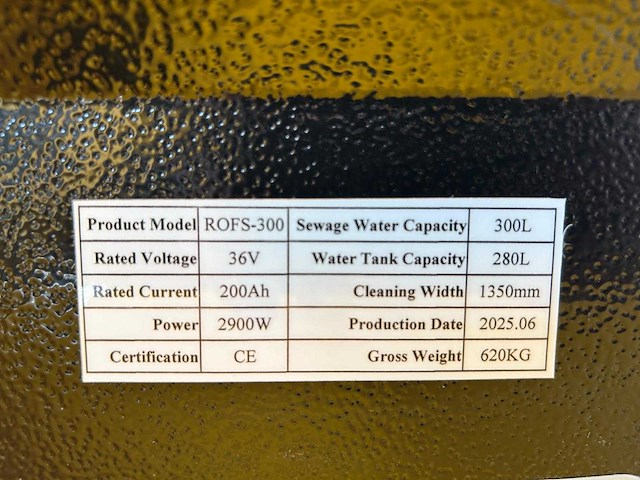Rte - 2025 - rofs-300 - zelfrijdende schrobzuigmachine - afbeelding 2 van  15