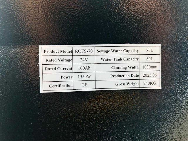 Rte - 2025 - rofs-70 - zelfrijdende schrobzuigmachine - afbeelding 1 van  12