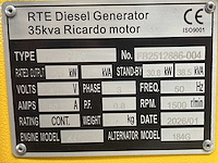 Rte - 2026 - 7310 - 35 kva noodstroomaggregaat 400v - afbeelding 3 van  12