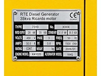 Rte - 2026 - 7310 - 35 kva noodstroomaggregaat 400v - afbeelding 8 van  25