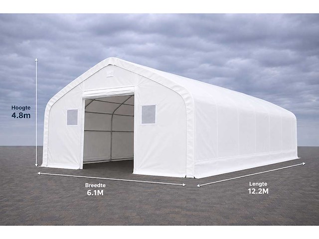 Rte - 2026 - 7401 - opslagtent 12200x6100x4880mm - afbeelding 1 van  3
