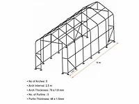 Rte - 2026 - 7417 - opslagtent 15000x5500x5300mm - afbeelding 2 van  5