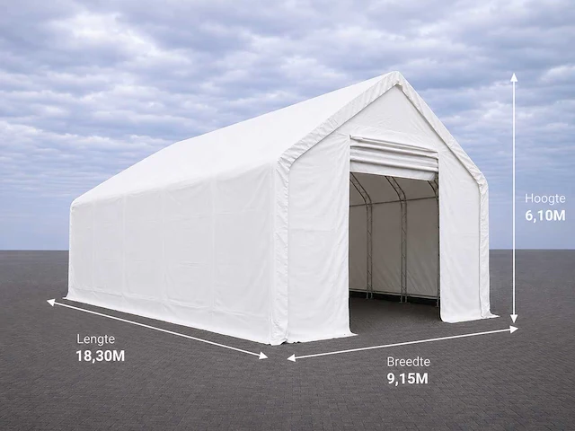 Rte - 2026 - 8109 - opslagtent 18300x9150x6100mm - afbeelding 2 van  5