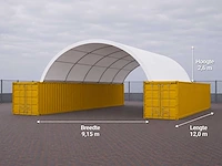 Rte - 2026 - 8119 - opslagtent 12000x9150x2600mm - afbeelding 1 van  4