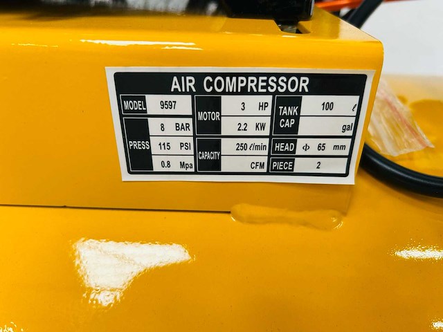 Rte - 2026 - 9597 - 100l luchtcompressor - afbeelding 6 van  8