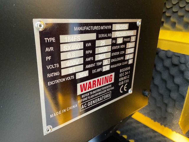 Rte - 25kva 7423 ricardo motor - stroomgenerator/aggregaat - afbeelding 10 van  28