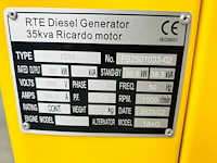 Rte - 35 kva - noodstroomaggregaat / generator diesel - 2026 - afbeelding 9 van  10