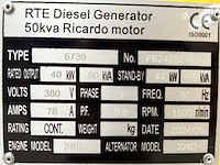 Rte - 50kva - noodstroomaggregaat / generator diesel 2025 - afbeelding 16 van  34