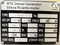Rte - 50kva - noodstroomaggregaat / generator diesel 2025 - afbeelding 16 van  34