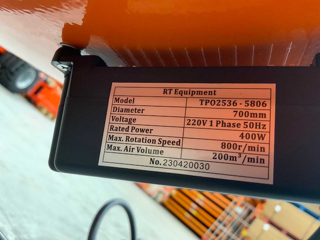 Rte - 5806 - ventilator 70cm - afbeelding 2 van  2