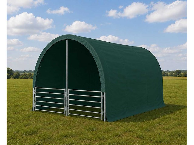 Rte - 8111 - dierenverblijf / cattle tent 4000x4000x3150mm - afbeelding 1 van  7
