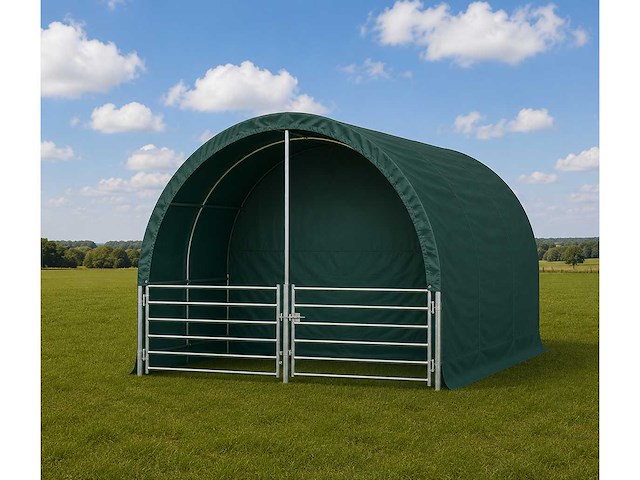 Rte - 8111 - dierenverblijf / cattle tent 4000x4000x3150mm - afbeelding 2 van  7
