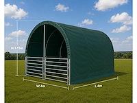 Rte - 8111 - dierenverblijf / cattle tent 4000x4000x3150mm - afbeelding 3 van  7