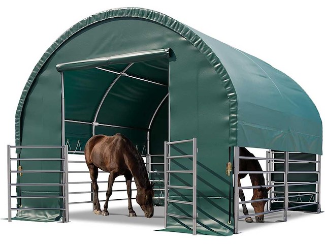 Rte - 8112 - dierenverblijf / cattle tent 6000x6000x3700mm - afbeelding 2 van  6