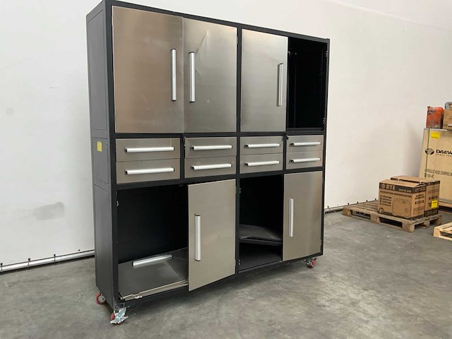 Rte - 8121 - werkplaats wandkast 2200x520x2200mm - afbeelding 1 van  11