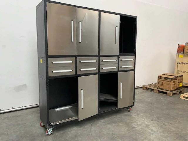 Rte - 8121 - werkplaats wandkast 2200x520x2200mm - afbeelding 1 van  9