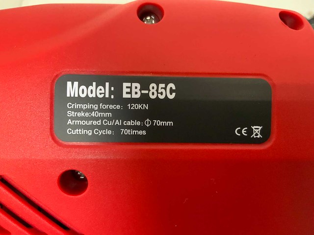 Rte - eb-85c - elektrische kabeltang 18v - afbeelding 4 van  4