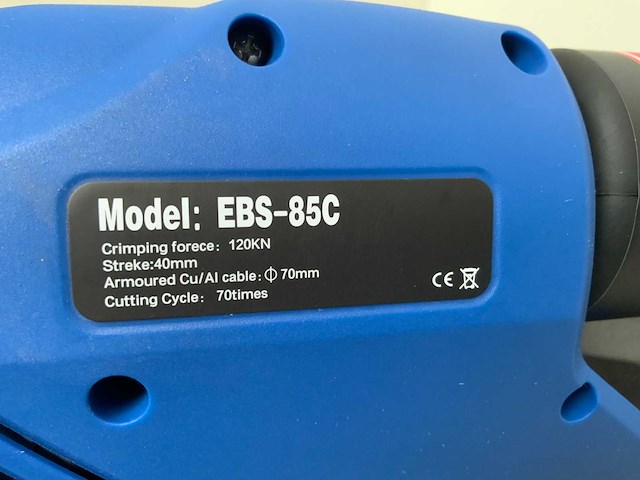 Rte - ebs-85c - elektrische kabeltang 18v - afbeelding 4 van  6