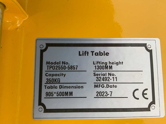 Rte plateauwagen lift 350kg - afbeelding 5 van  6
