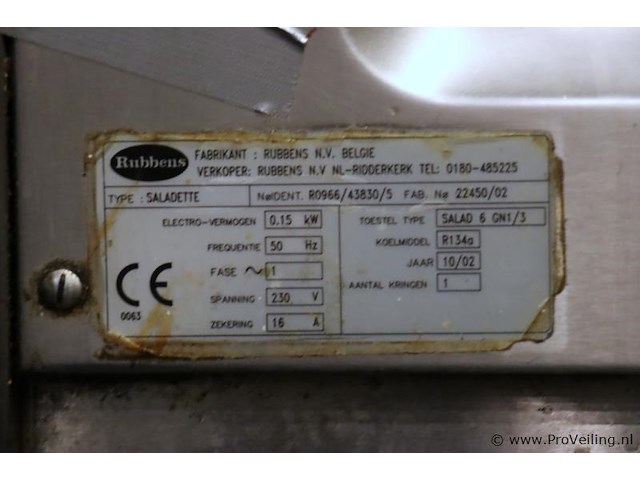 Rubbens rvs saladette - salad 6 gn1/3 - afbeelding 3 van  18