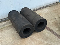 Rubber cilindrische fender (10x) - afbeelding 1 van  3