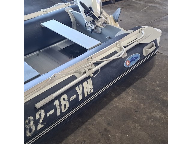 Rubberboot, allpa, 330 / sens350 | aluminium bodem, met buitenboordmotor johnson | 15 pk - afbeelding 6 van  24