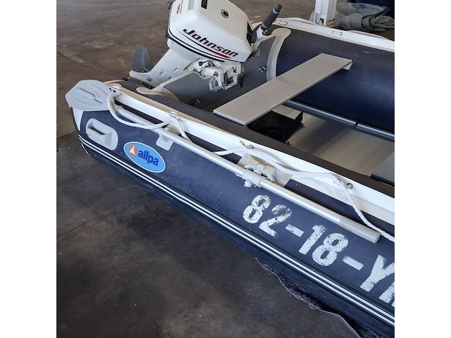 Rubberboot, allpa, 330 / sens350 | aluminium bodem, met buitenboordmotor johnson | 15 pk - afbeelding 7 van  24