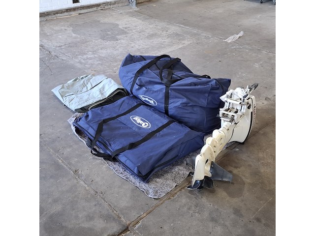 Rubberboot, allpa, 330 / sens350 | aluminium bodem, met buitenboordmotor johnson | 15 pk - afbeelding 13 van  24