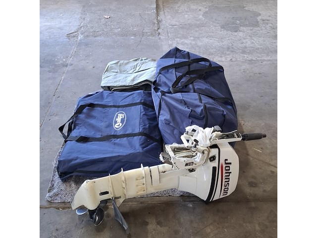 Rubberboot, allpa, 330 / sens350 | aluminium bodem, met buitenboordmotor johnson | 15 pk - afbeelding 14 van  24