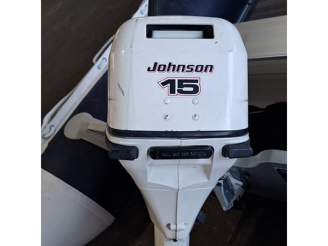 Rubberboot, allpa, 330 / sens350 | aluminium bodem, met buitenboordmotor johnson | 15 pk - afbeelding 17 van  24