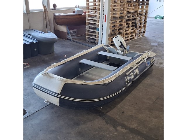 Rubberboot, allpa, 330 / sens350 | aluminium bodem, met buitenboordmotor johnson | 15 pk - afbeelding 12 van  24