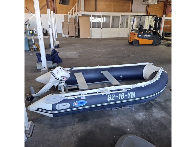 Rubberboot, allpa, 330 / sens350 | aluminium bodem, met buitenboordmotor johnson | 15 pk - afbeelding 18 van  24